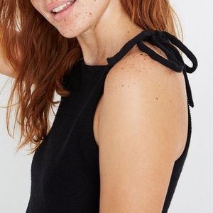 NWT Madewell True Black Text & Thread Tie-Strap